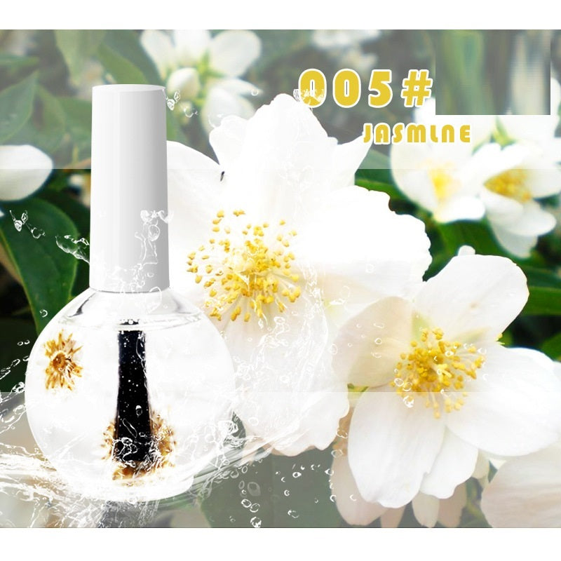 Professional Nail Treatment Oil - Dried Flowers Nutrition Formula | Moisturizing Strengthening Care