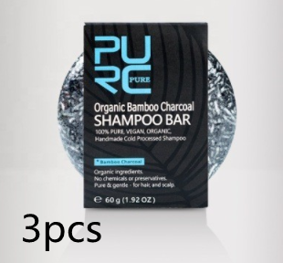 Premium Bamboo Charcoal Shampoo Bar - Natural Deep Cleansing Hair Soap