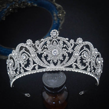 Zircon Bride Crown Fashion Headwear - Elegant Retro Design