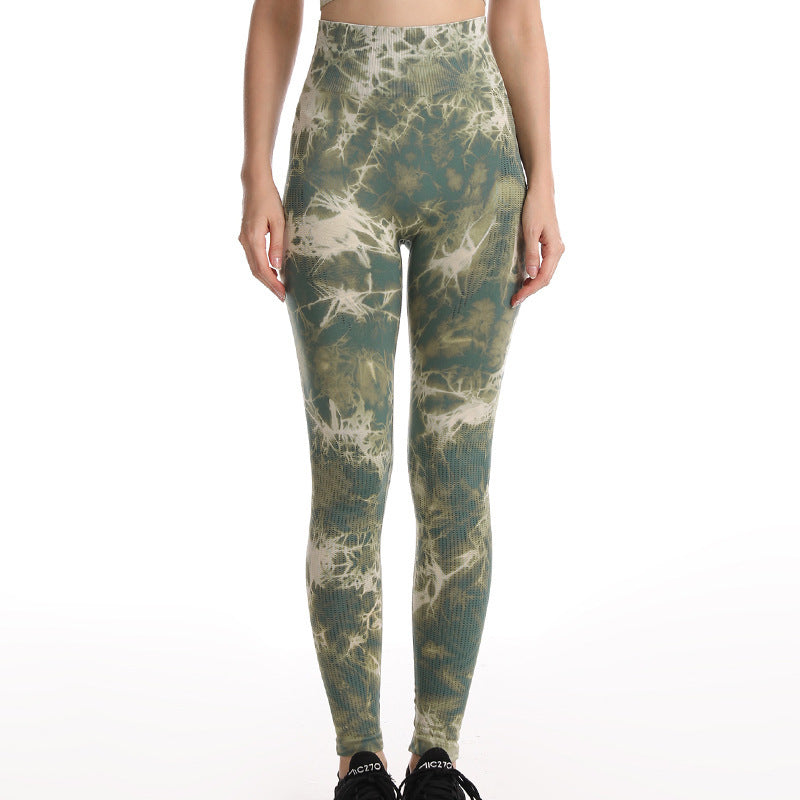 Tie Dye Leggings Women Fitness Yoga Pants Seamless Push Up Workout Tights Gym Sports Legging - Colorful Energy