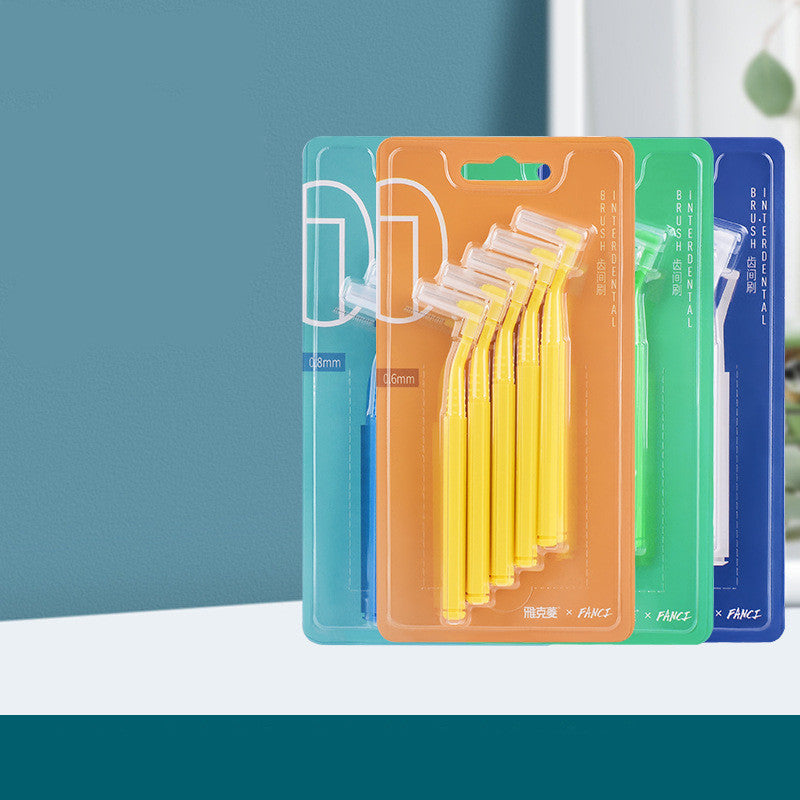 Ensemble de soins bucco-dentaires de nettoyage de brosse interdentaire douce en forme de L