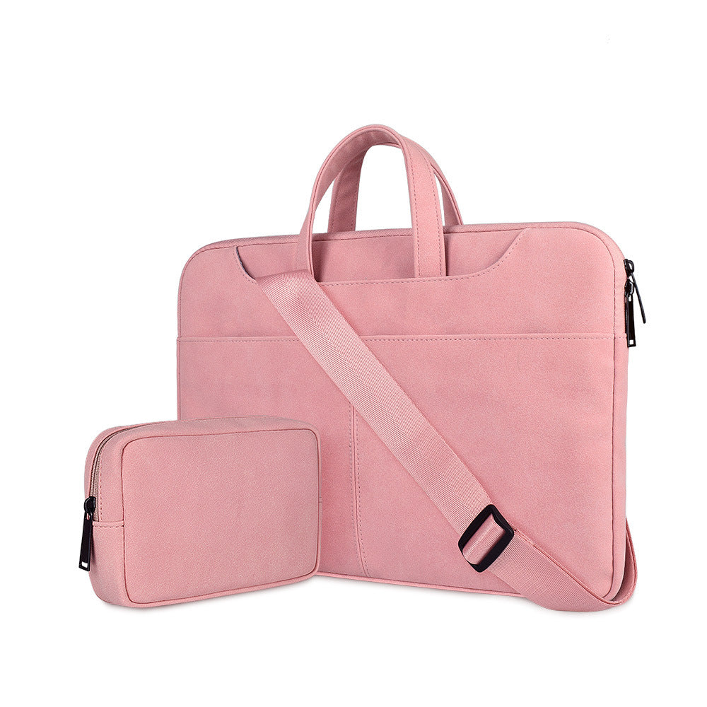 Sac pour ordinateur portable épaule portable PU givré