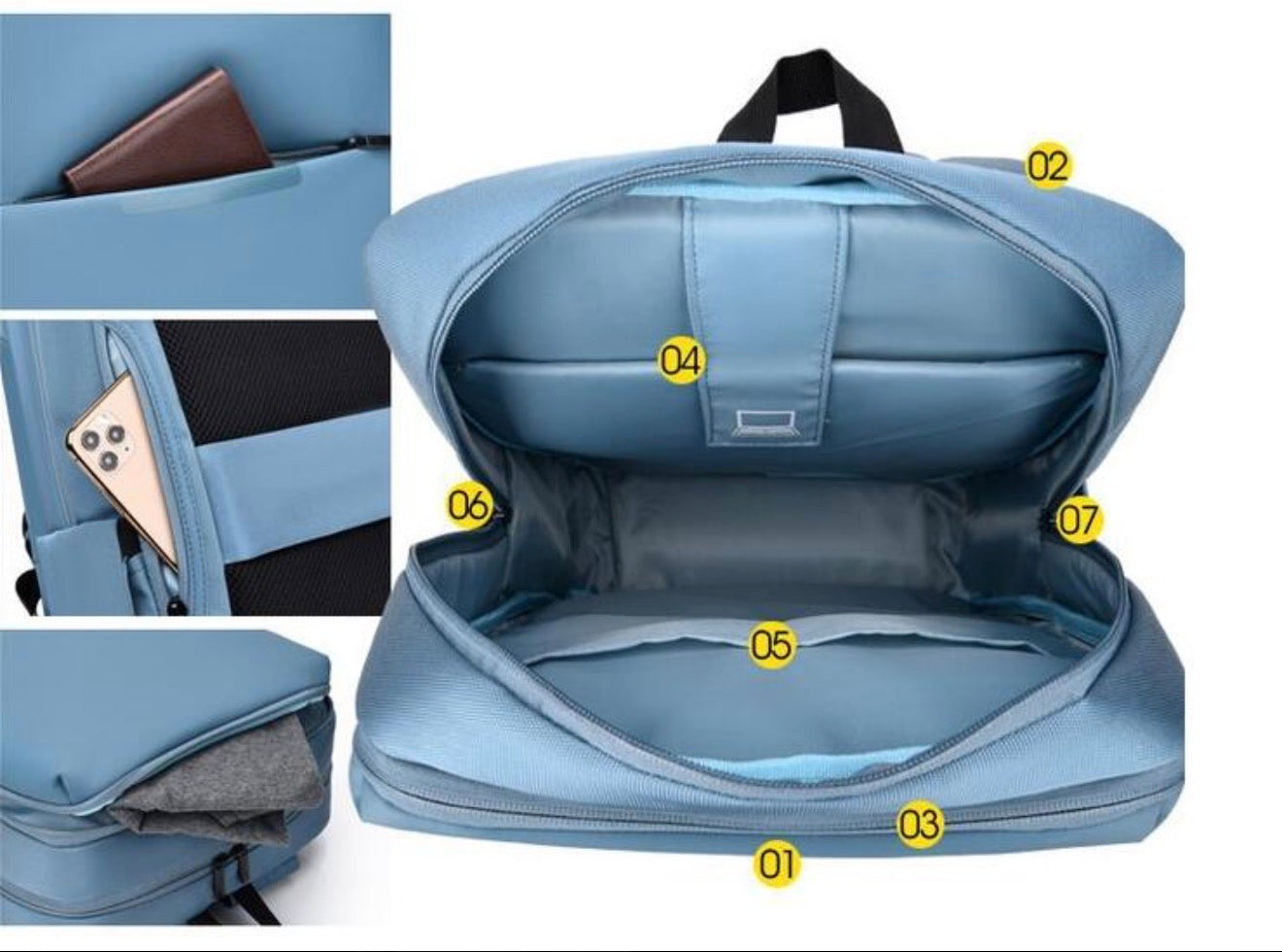 Business Laptop Bag Outdoor Fashion Millet Large-Capacity Backpack