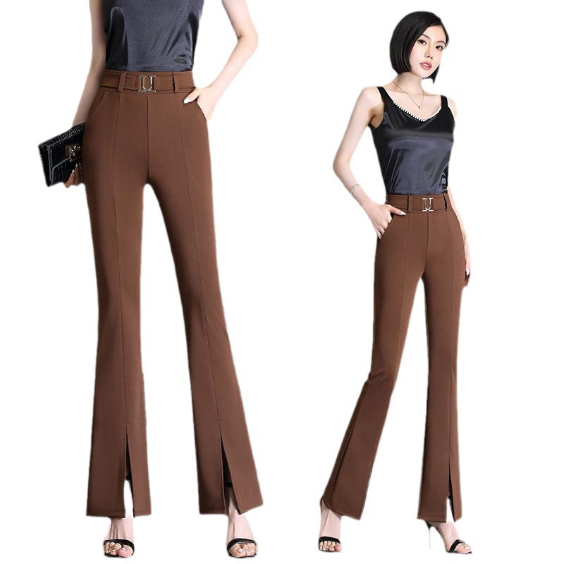 Women's Fashion High Waist Slimming Bell-bottom Pants - Fashionable Slimming