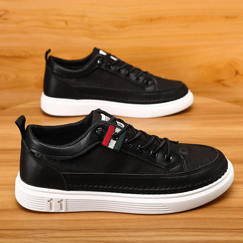 Casual Men's Sneakers High-end Versatile Canvas Sneakers Bandage Dress