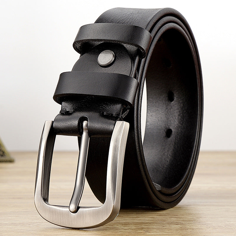 Men's First Layer Cow Leather Belt - Pure Authenticity