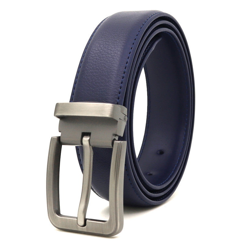 Men's Casual Pin Buckle Leather Belt - Relaxed Sophistication