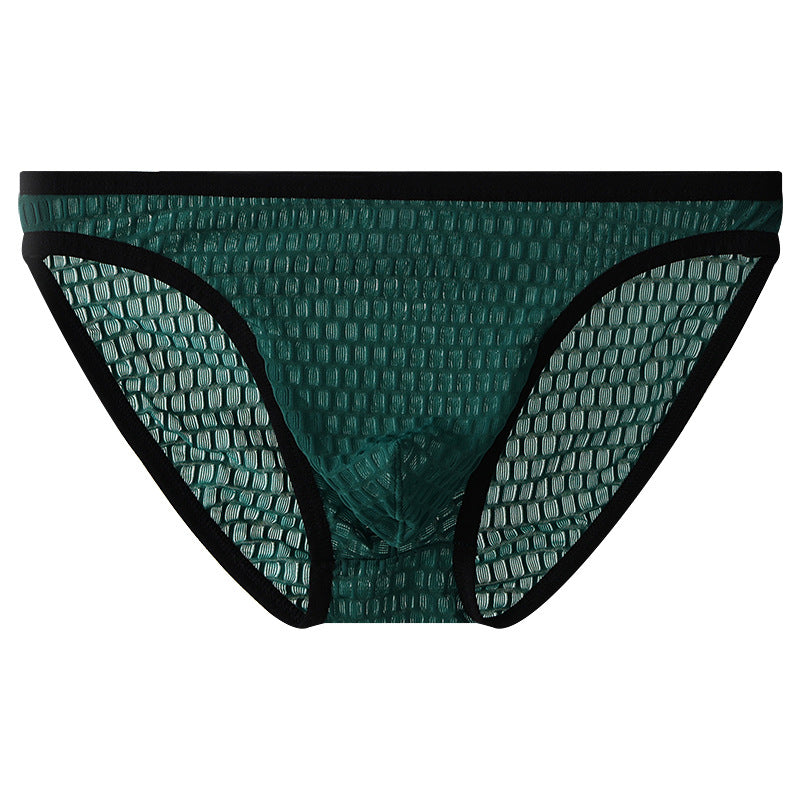 Men's Low Waist Transparent Visual Underwear