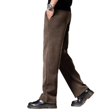 Thick Stripe Velvet Heavy Corduroy Straight Casual Pants