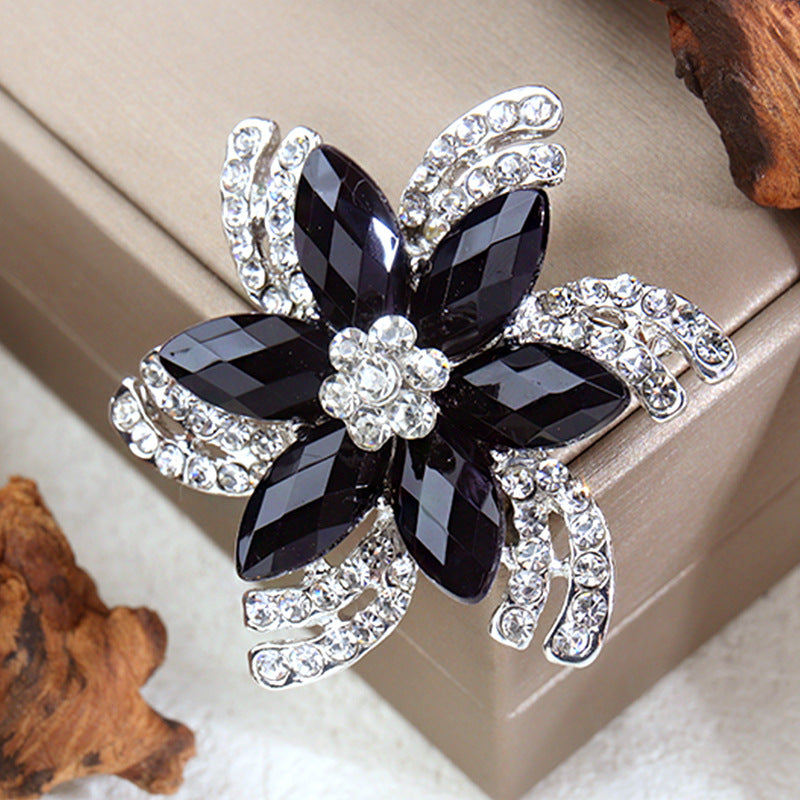 Broche Femme Strass Manteau Accessoires