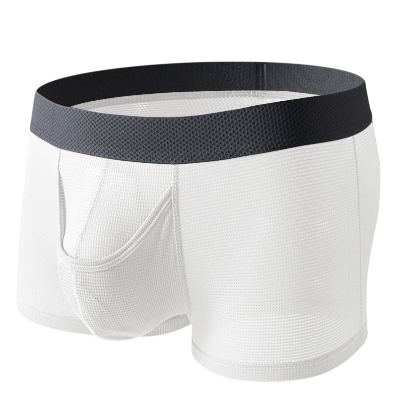 Men's Ice Silk Boxer Mesh Breathable Underwear