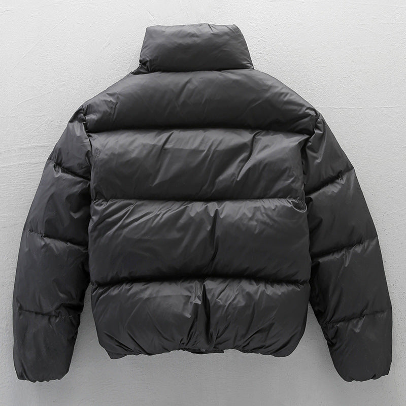 Doudoune noire à col montant pour homme
