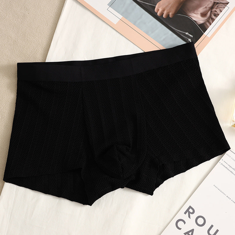 Jacquard Pojkar Enkla Enfärgade Boxershorts