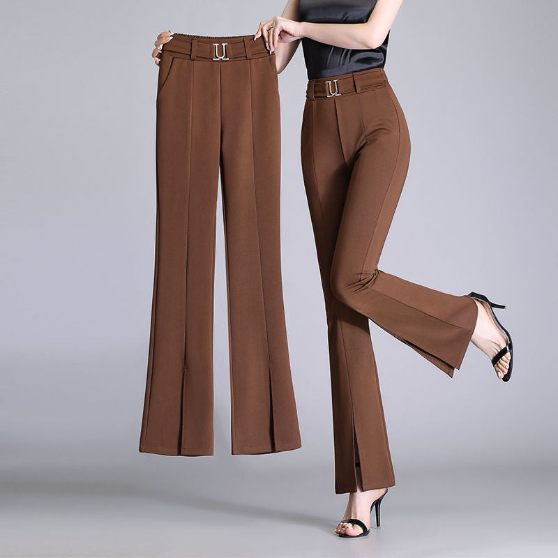 Women's Fashion High Waist Slimming Bell-bottom Pants - Fashionable Slimming