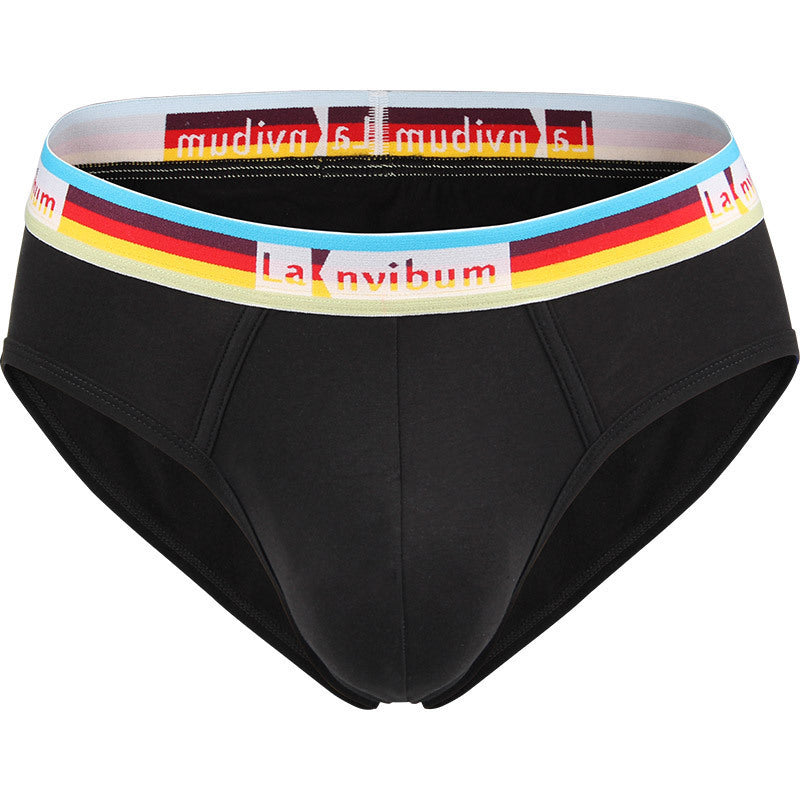 Regnbågsfärgade bomullstrosor med gummiband
