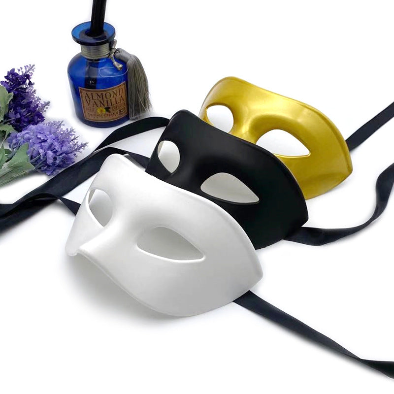 Halloween Maskerad Halv Face Party Mask