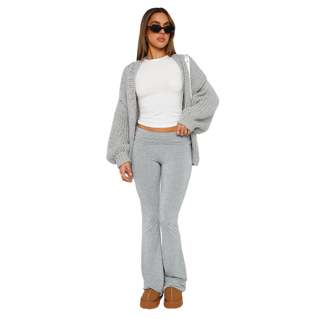 Comfortable Slim-fit Slimming Anti-waist Low Waist Bell-bottom Pants - Enhanced Comfort