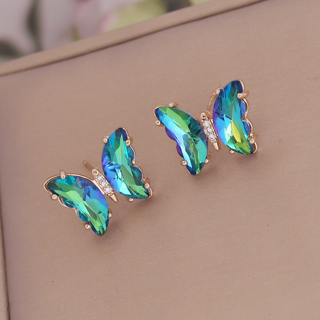 Butterfly Rhinestone Earrings