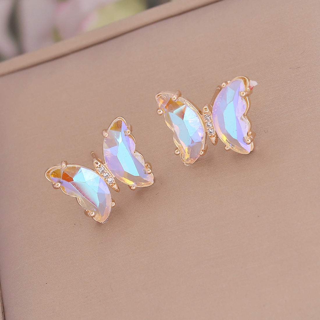 Butterfly Rhinestone Earrings
