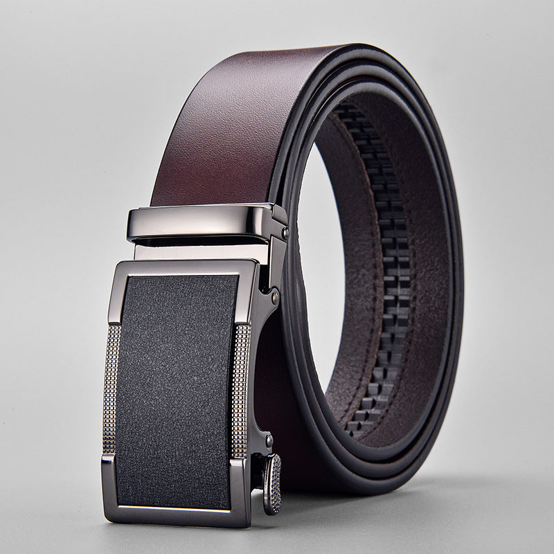 Men's Two-Layer Leather Belt - Premium Construction
