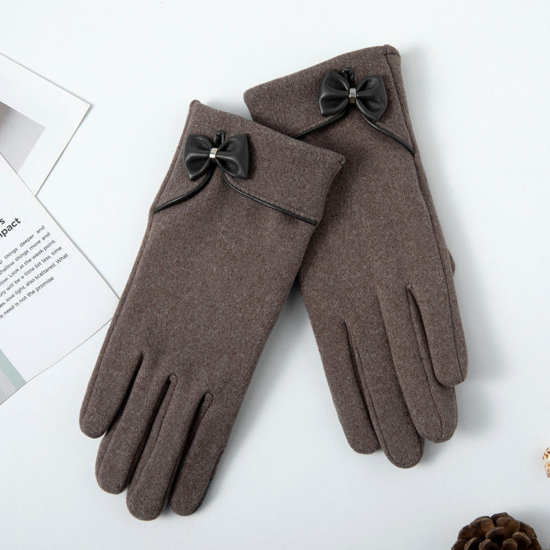 Fleecefodrade De Suede Rosetthandskar Pekskärm Varm Outdoor All-matching