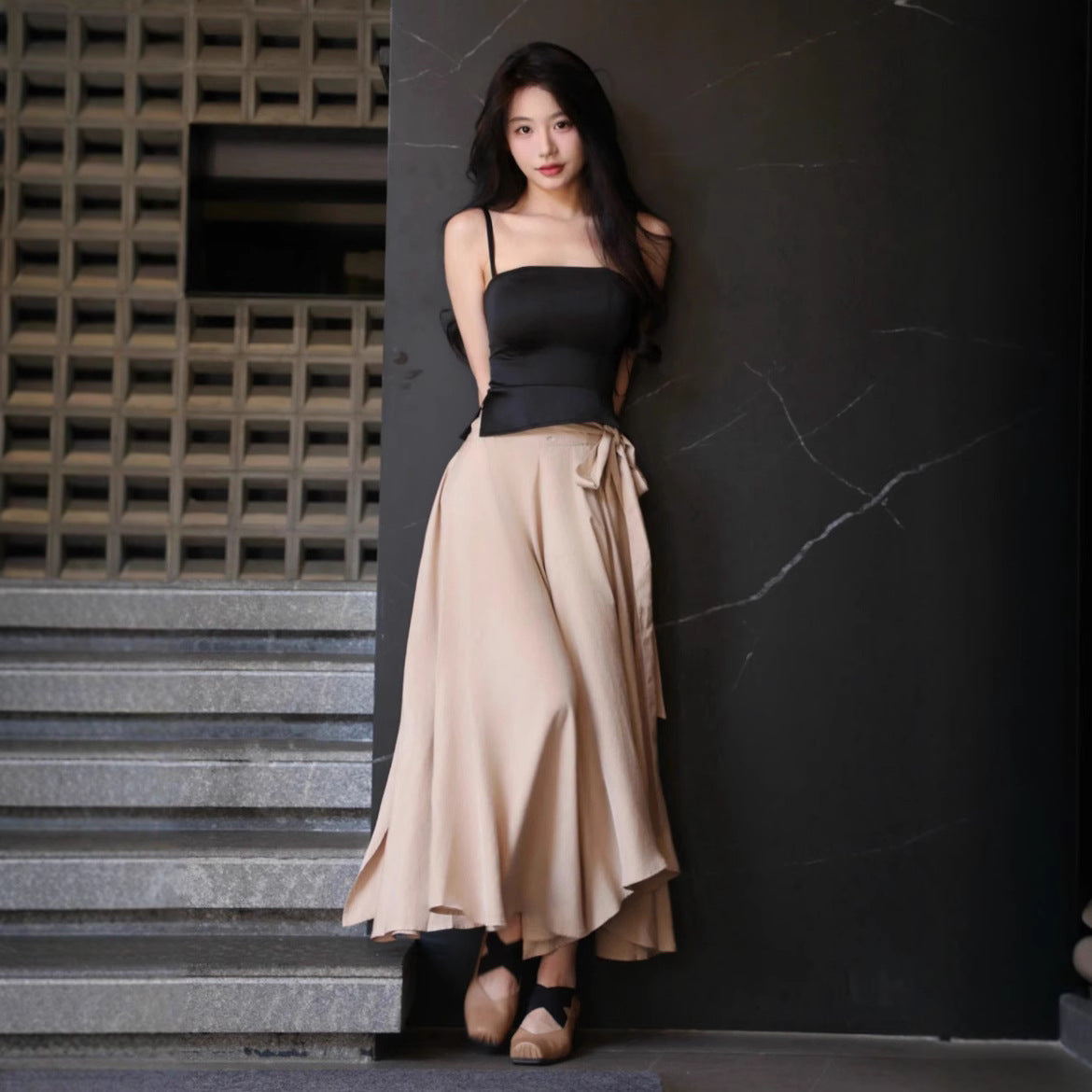Professional High Waist Bubble Bud Skirt - Playful Pattern Design (High-Quality Materials, Statement Piece)