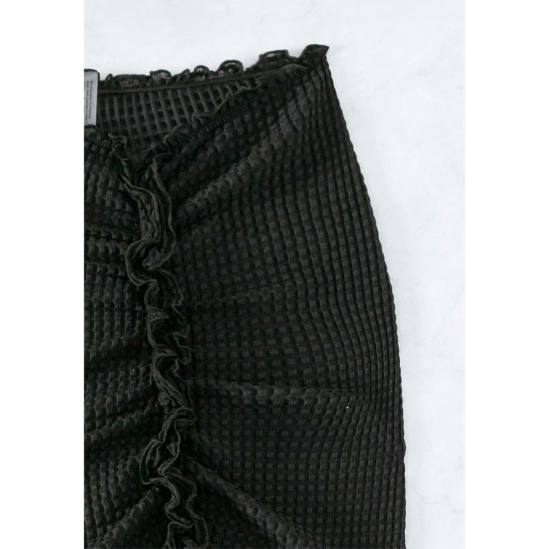 Professional Pure Color Tight Hip Zipper Suit Skirt - Polyester Mid-Length (6 Colors, S-XXL, Japanese Korean Style)