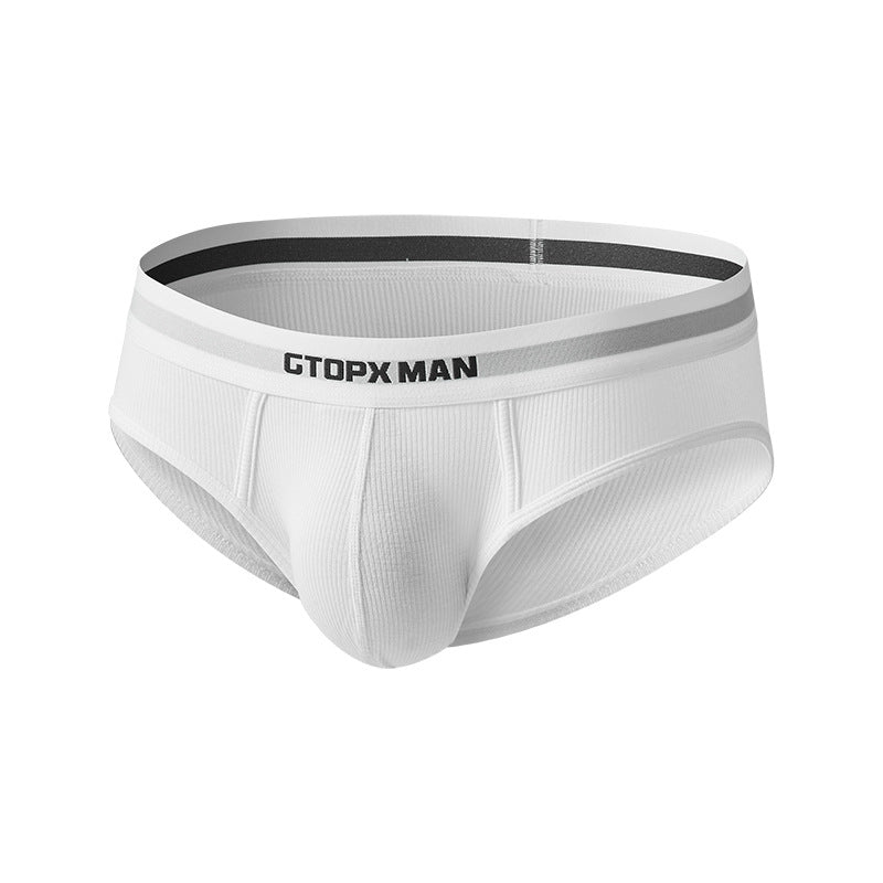 Fashion Solid Color Thread Men's Triangle Underpants