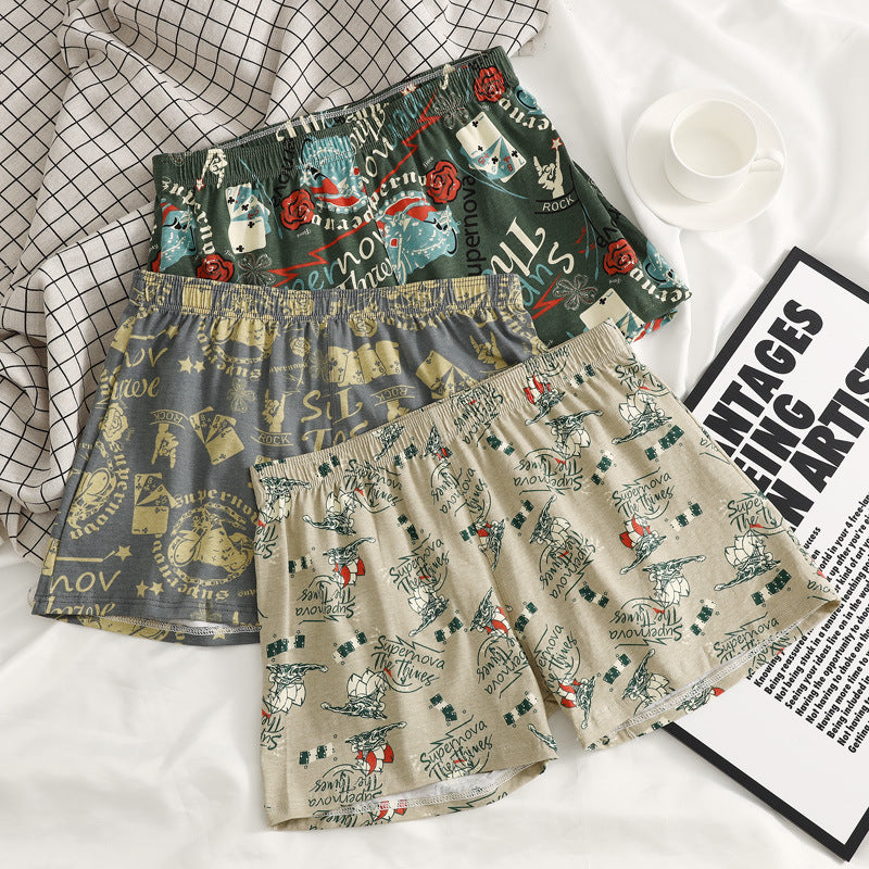 Men's Underwear - Cotton Printed Boxer Shorts