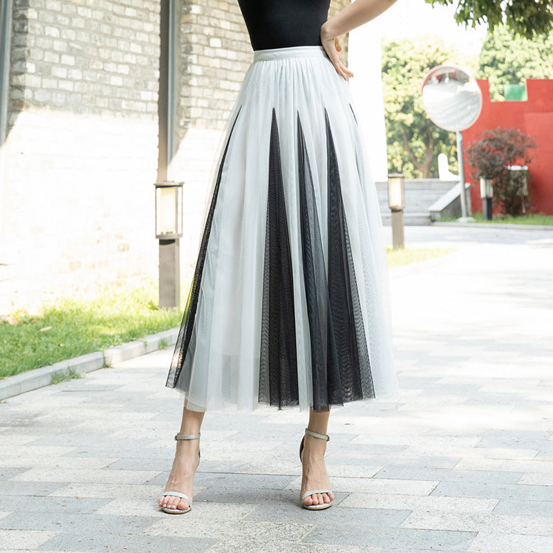 Women's Fashion Special Multicolor New Mesh Skirt