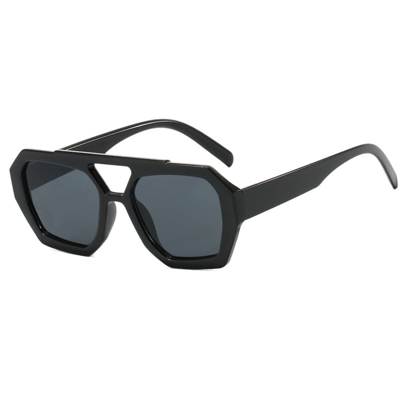 Ins Big Frame Leopard Solglasögon Summer Sunshade Beach Vacation Glasögon