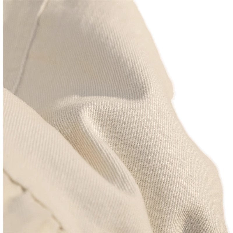 Professional Women's Elastic Waist Mid-Length Stitching Solid Skirt - Polyester A-Line (White/Yellow, S-L, Japanese Korean Casual)
