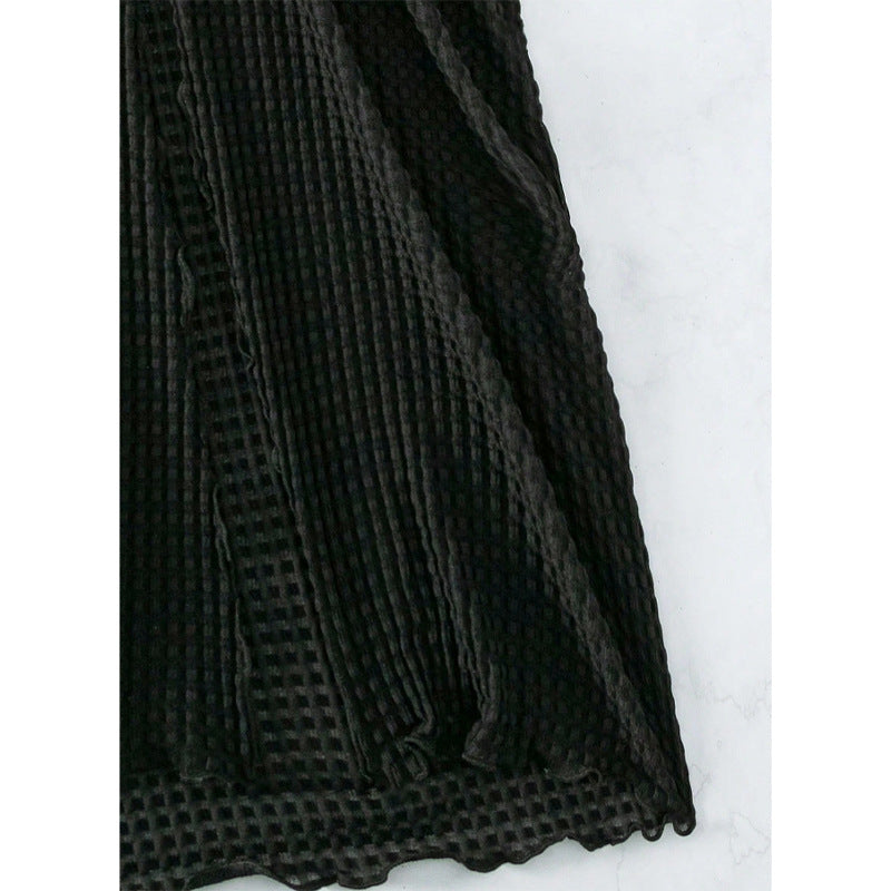 Professional Pure Color Tight Hip Zipper Suit Skirt - Polyester Mid-Length (6 Colors, S-XXL, Japanese Korean Style)