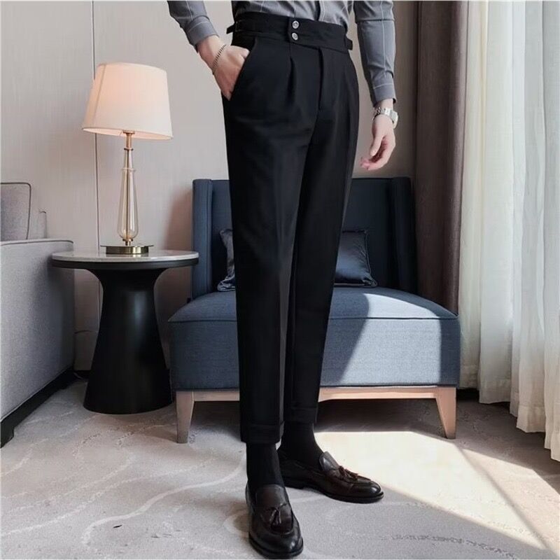 Pantalon de costume d'affaires de style britannique pour hommes