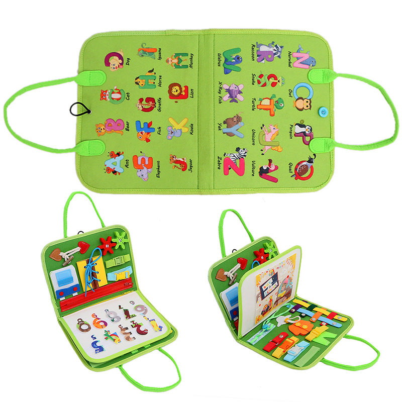 Tableau d'apprentissage en feutre pour enfants, éducation précoce