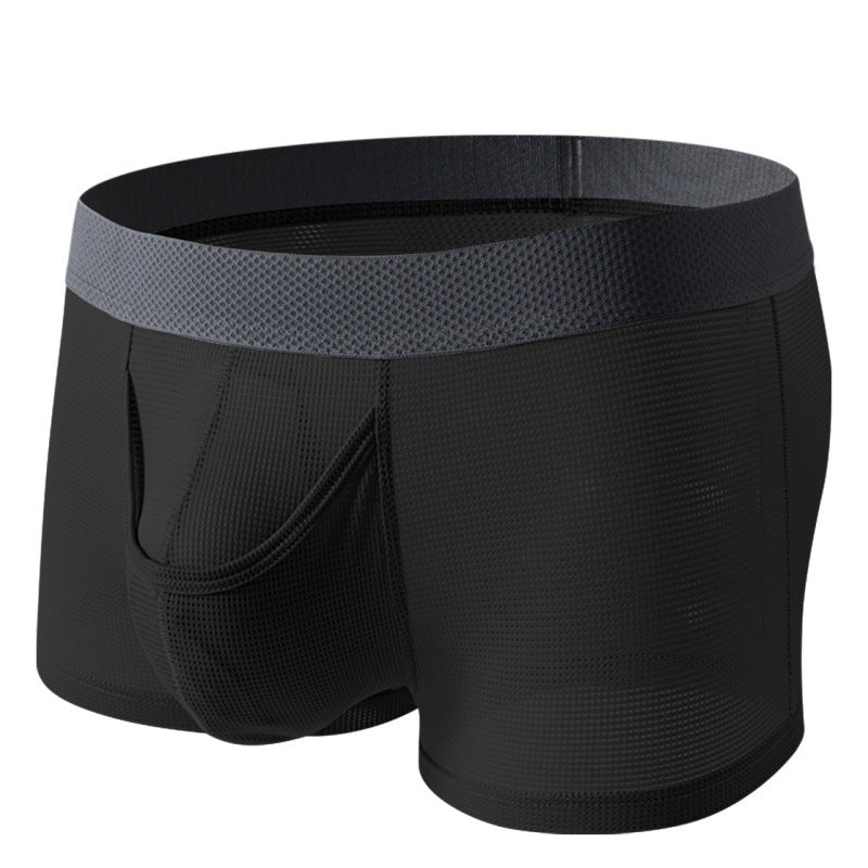 Men's Ice Silk Boxer Mesh Breathable Underwear