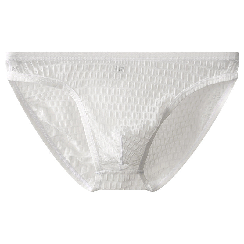 Men's Low Waist Transparent Visual Underwear