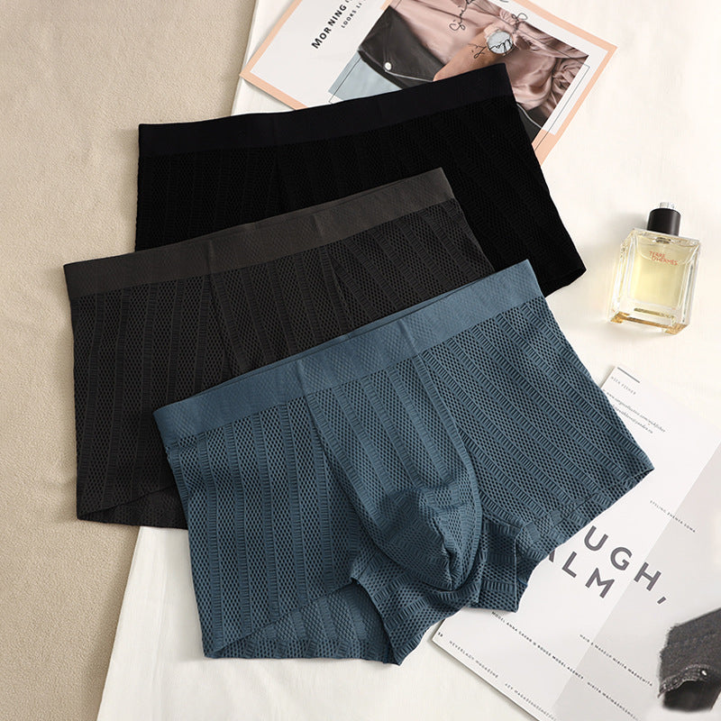 Jacquard Pojkar Enkla Enfärgade Boxershorts