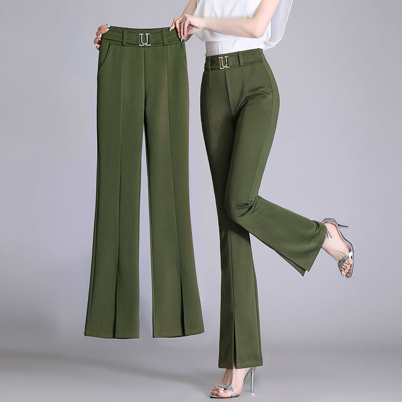 Women's Fashion High Waist Slimming Bell-bottom Pants - Fashionable Slimming