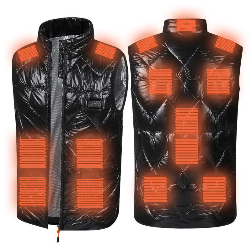 Gilet auto-chauffant pour femme, veste chauffante à trois commandes, chauffage électrique USB durable