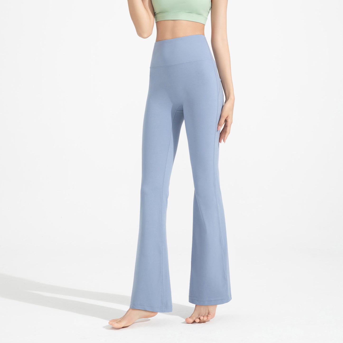 Antibacterial Yoga Bell-bottom Pants Women Lycra - Hygienic Performance