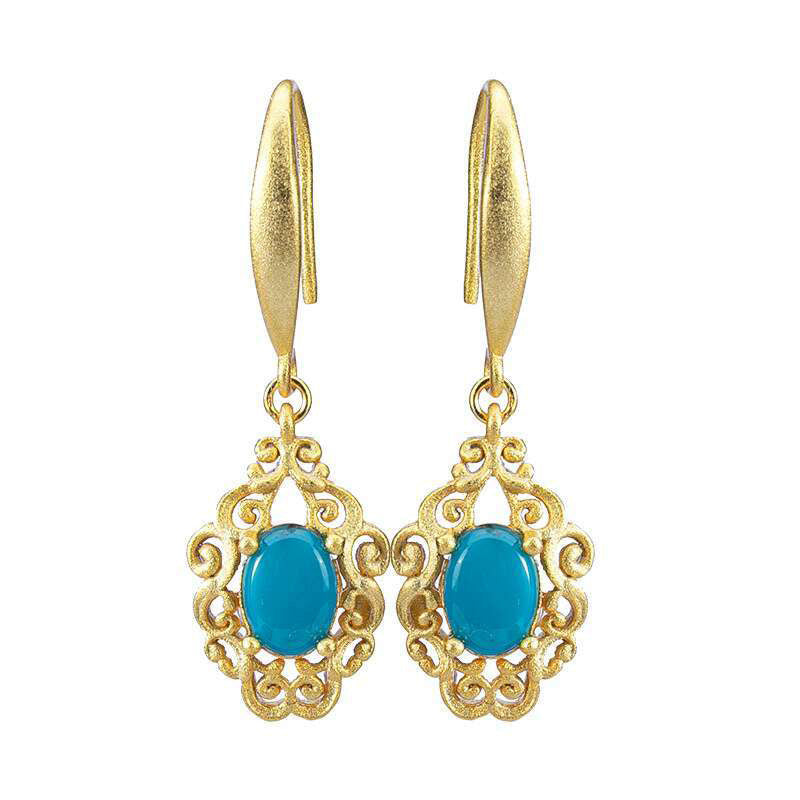 Retro Turquoise Earrings - Vintage Jewelry Collection