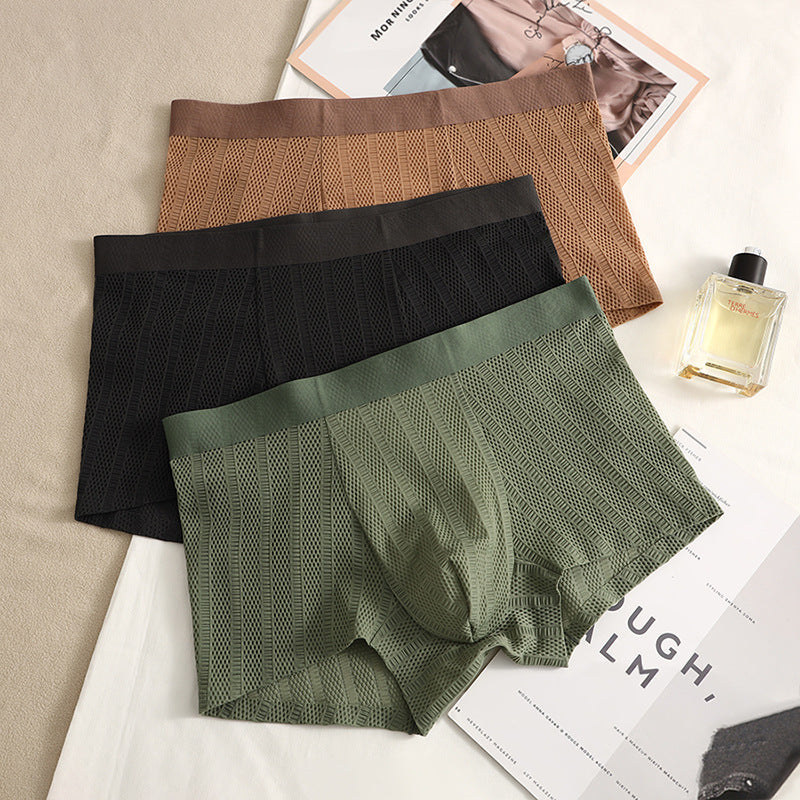 Jacquard Pojkar Enkla Enfärgade Boxershorts