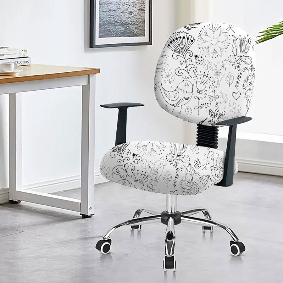 Housse de chaise pour accoudoir d'ordinateur de bureau
