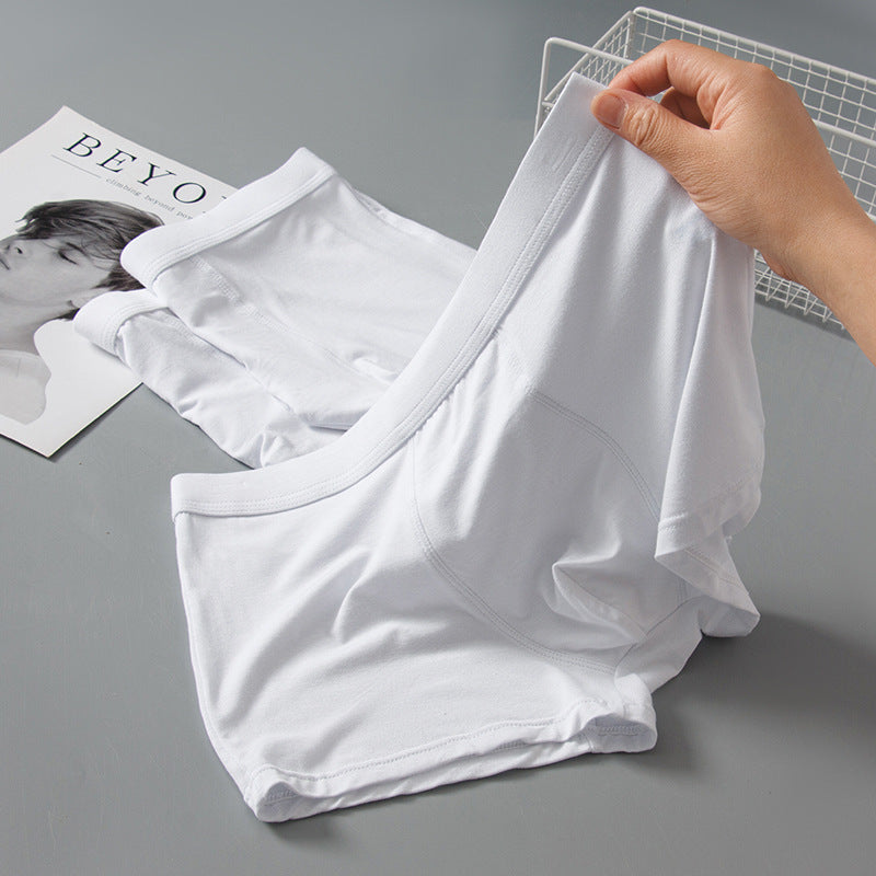 Light-colored Youth White Underwear Men's Boxer