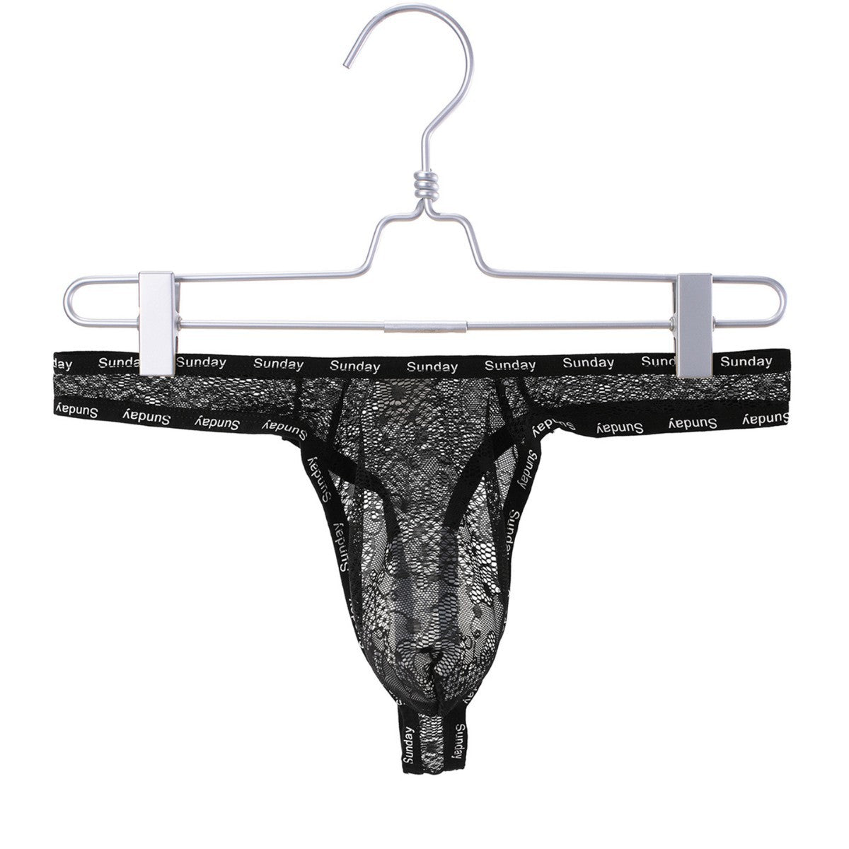 Sexy Lace Underwear Men's Low Waist High Elastic See-through
