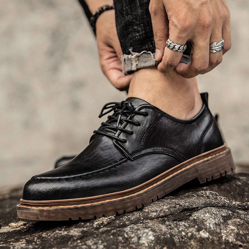 British Tooling Leather Shoes - Casual All-Match - Heritage Collection