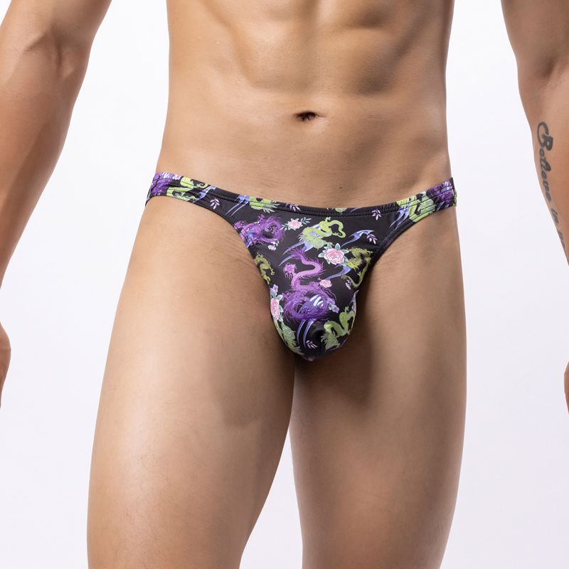 Men's Multicolor Printing Fashion Personality Panties