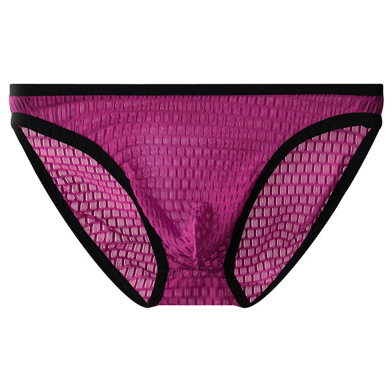 Men's Low Waist Transparent Visual Underwear