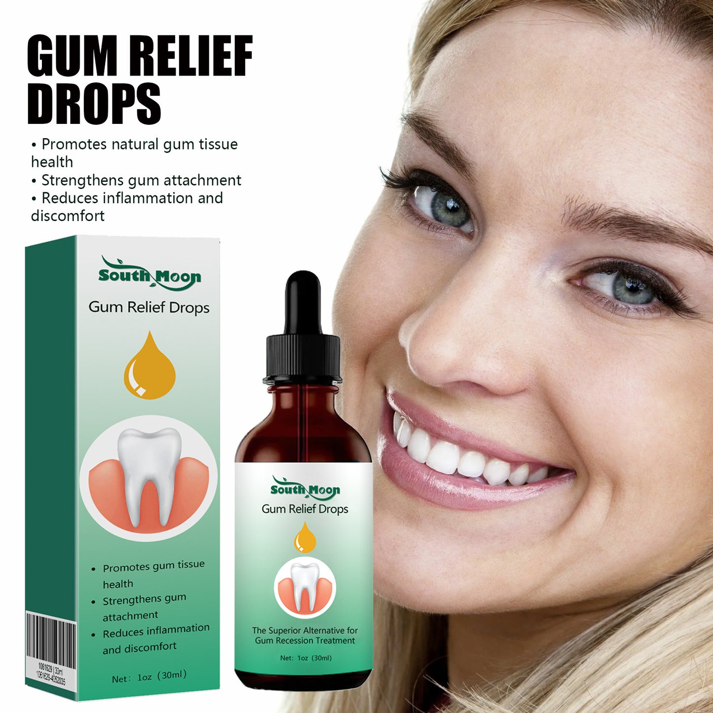 Gouttes de réparation des gencives, soins, soulagement des gencives, mousse parodontale, nettoyage buccal, gouttes